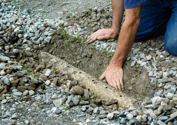 French Ditch Installation in Paso Robles